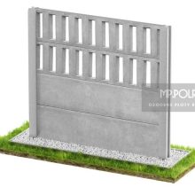 Płot „PRL” - Jednostronne płoty betonowe - zdjecie 1