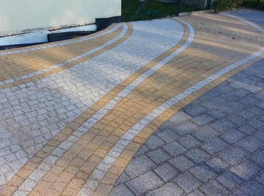 K-23 płukana żółta i biała - TB Kostka Brukowa