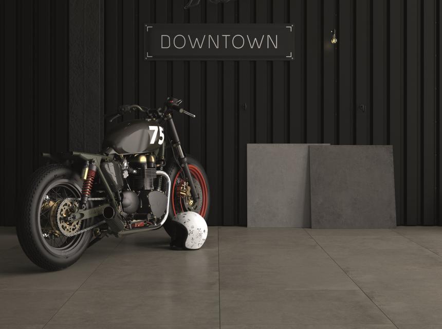 DOWNTOWN grey i antracite 60x60x3 cm - TB Kostka Brukowa